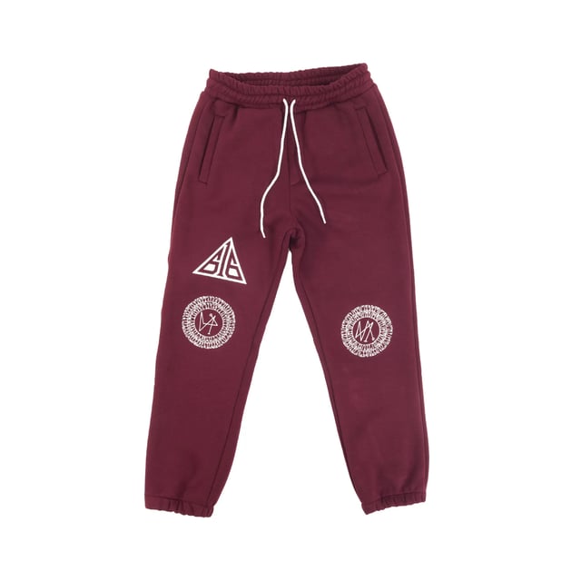 KrckBrnd Azteca 616 Burgundy Sweatpants