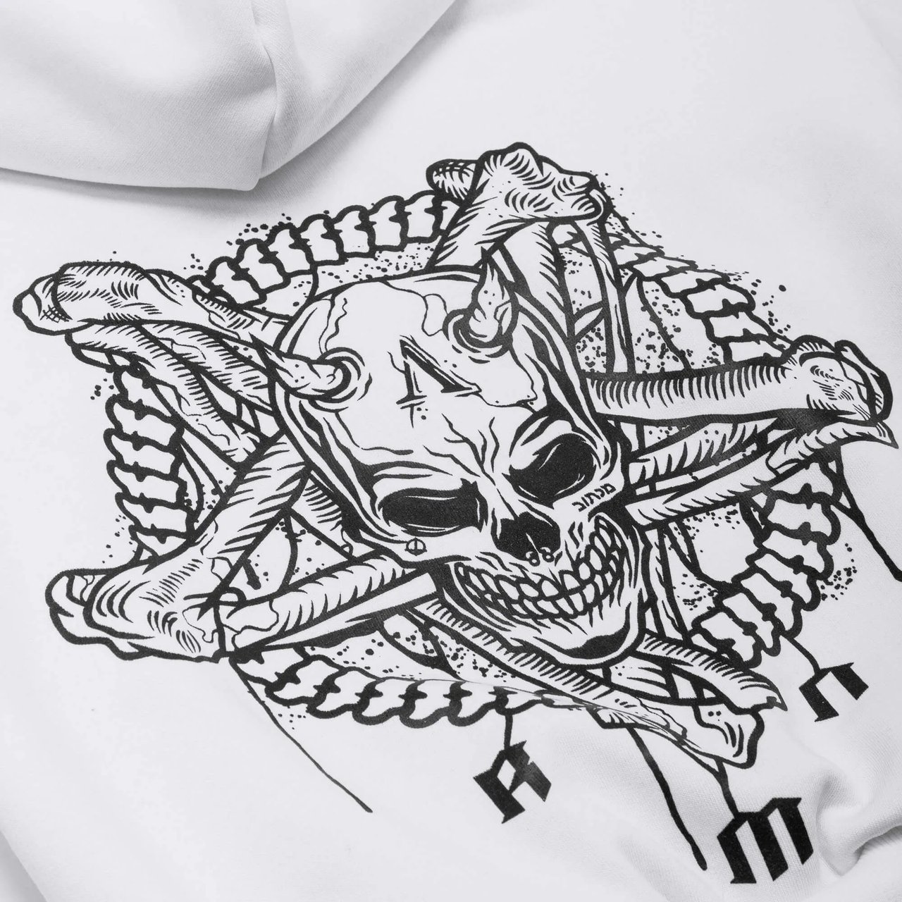 KrckBrnd Azteca RMN LOGO Crop Hoodie (Ladies)
