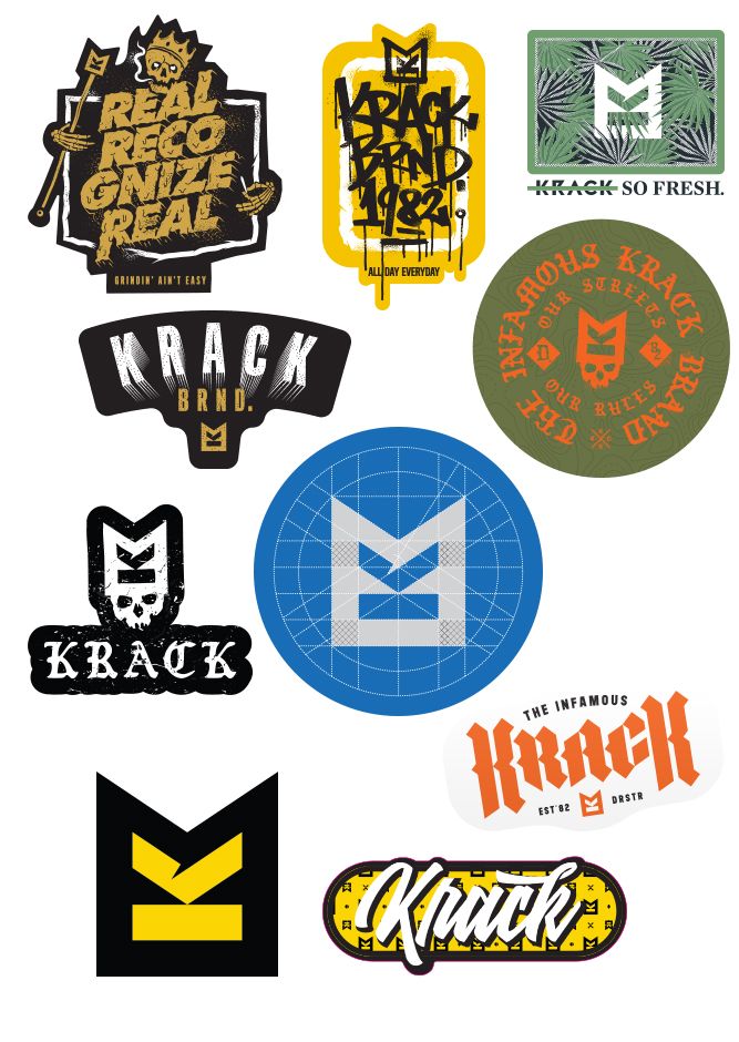KrckBrnd Krack Sticker Stash #3