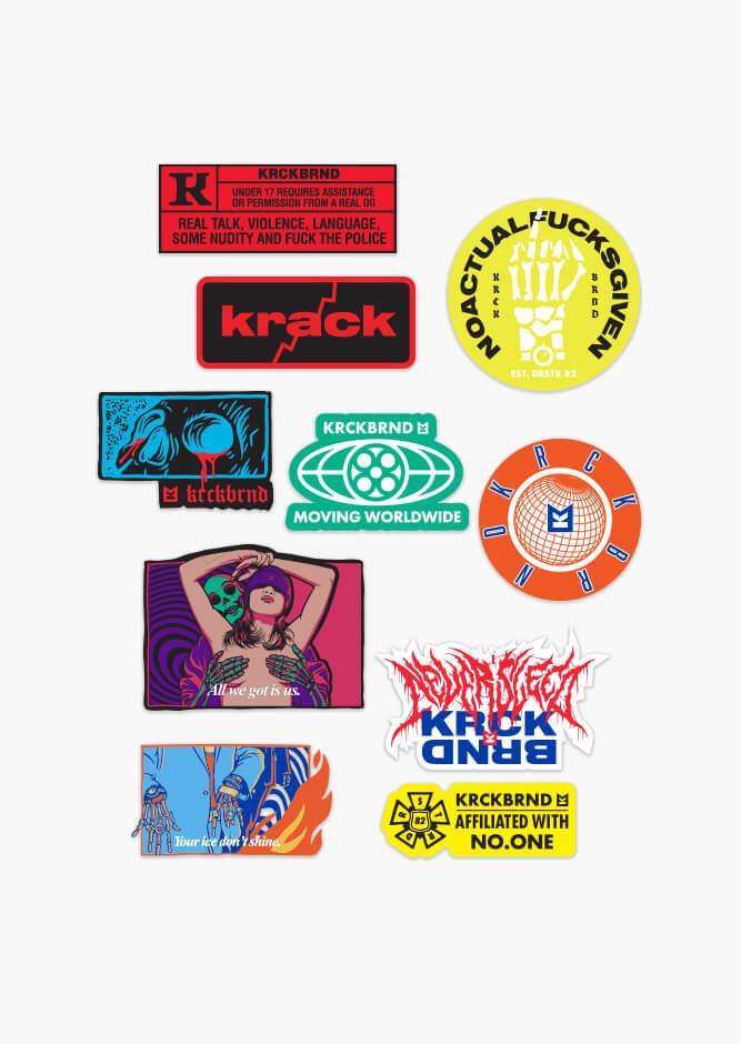 KrckBrnd Krack Sticker Stash #6