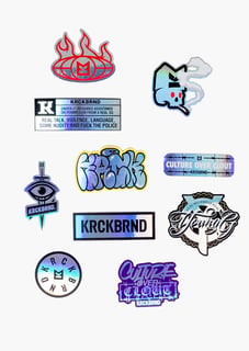 KrckBrnd Krack Sticker Stash #7 Hologram