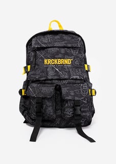 KrckBrnd Painted Black Backpack