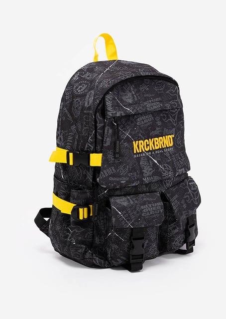 KrckBrnd Painted Black Backpack
