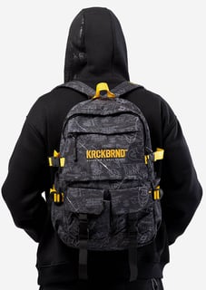 KrckBrnd Painted Black Backpack
