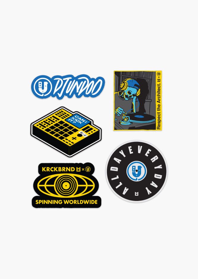 KrckBrnd Sticker stash DJ Undoo