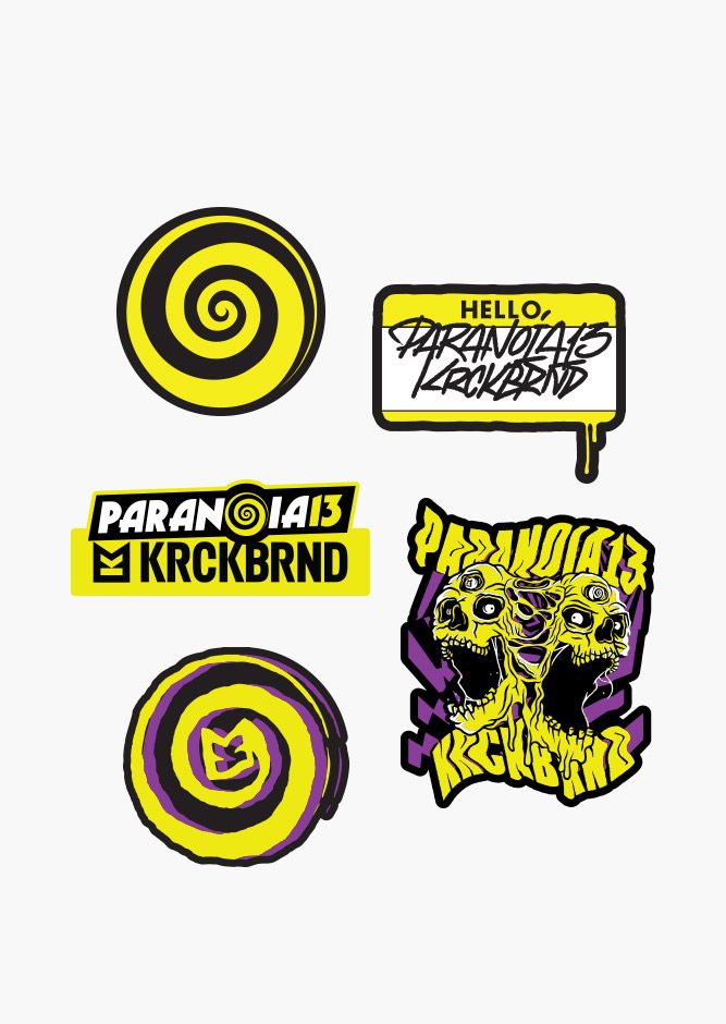 KrckBrnd Sticker stash Paranoia13